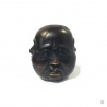 Tête de bouddha HOTEi 4 faces en bronze (h8.5cm)