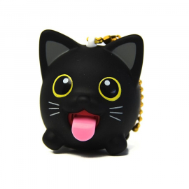 Jibber PET Charms Maneki Neko Noir (h5cm)