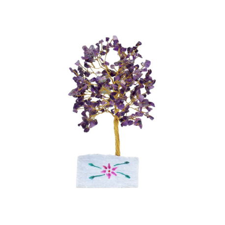 Arbre de Fortune 320 pierres AMéThYSTE (h30cm)