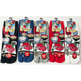 Tabi Socks L - Soquettes à orteil japonaises SAShIMi 刺身 (Taille extensible de 39 à 44)