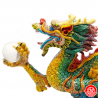 Dragon en résine peint à la main 闪光汉龙 23*12*4.5cm