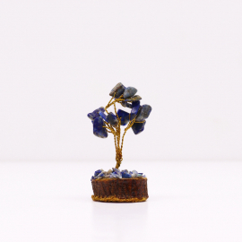 Arbre de Fortune 15 pierres SOdALiTE sur socle en bois (h6cm)