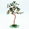 Arbre de Fortune 100 pierres JAdE AVENTURiNE sur socle en agate (h13cm)