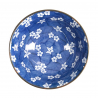 Bol à soupe en porcelaine japonaise CERiSiER et ERAbLE blanc bleu (d19cm)