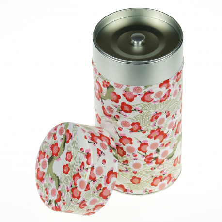 Boîte à thé japonaise (茶筒 chazutsu) papier washi YUKiNA (250g)