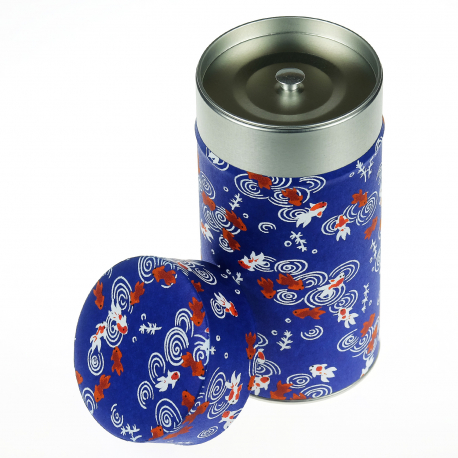 Boîte à thé japonaise (茶筒 chazutsu) papier washi ShiSUi (250g)