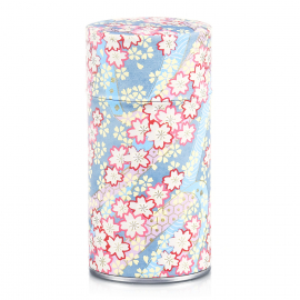 Boîte à thé japonaise (茶筒 chazutsu) papier washi SUbENE no hANA (150g)