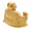 Bouddha Hotei (Prospérité) en résine pailleté (h4.5cm)