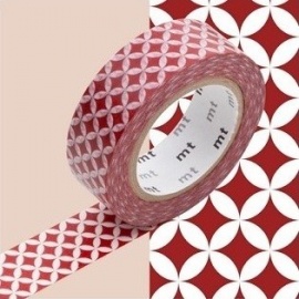 masking tape déco shippou beni (shippou rouge) 15mm*10m