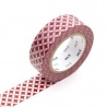 masking tape déco shippou beni (shippou rouge) 15mm*10m