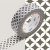 masking tape déco shippou susuiro (shippou gris) 15mm*10m