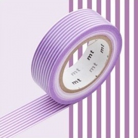 masking tape déco border purple (lignes violettes) 15mm*10m