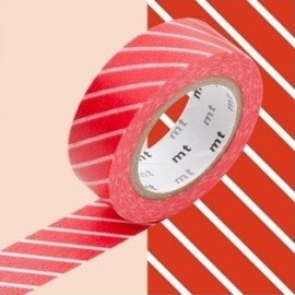 masking tape déco stripe red (stries rouges L) 15mm*10m
