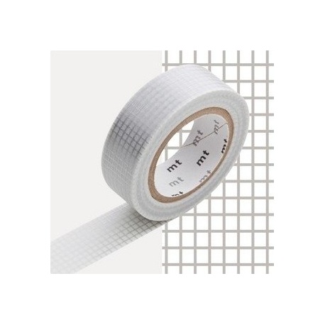 masking tape déco hougan silver (quadrillage argenté) 15mm*10m