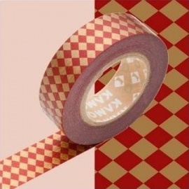 masking tape déco diamond vermilion (diamants vermillon) 15mm*10m