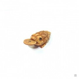 Chan'chu (蟾蜍 crapaud de la richesse) mini en os de buffle (L5.5cm)