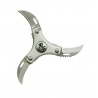 Couteau shuriken 3 lames ZEN gris (d7cm) [#30D]