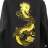 Veste chinoise doublée DRAGON BRODE doré polyester