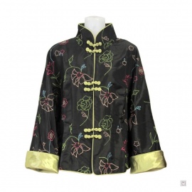 Veste imprimé FLEURS 100% coton