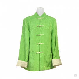 Veste réversible BONHEUR vert / ivoire