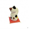 Maneki Neko FORTUNE en porcelaine japonaise (h7.5cm)