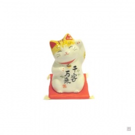 Maneki Neko 招き猫 AMiTié en porcelaine japonaise (h7.5cm)