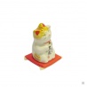 Maneki Neko AMiTié en porcelaine japonaise (h7.5cm)