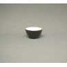 Bol à thé NOiR intérieur BLANC en céramique japonaise (d9.5cm)
