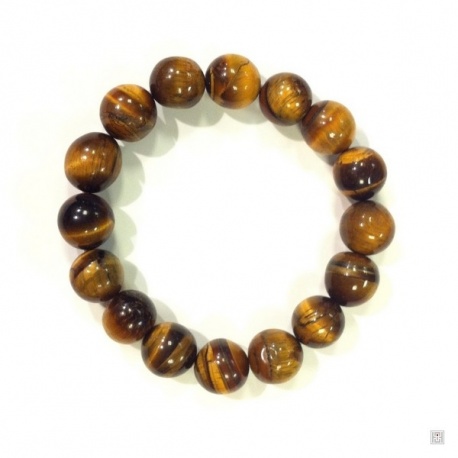 Bracelet perles en OEiL de TiGRE 12mm