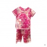 Ensemble enfant iMPRiMé FLEURS fushia