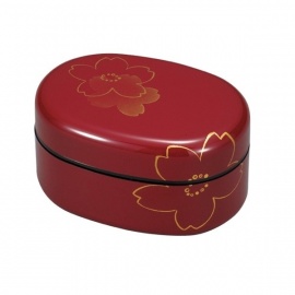 Bento SAKURA ovale rouge 650ml