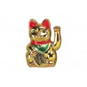 Maneki neko animé 18cm doré