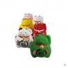 Tirelire Maneki neko DODU en argile blanche ROSE (Amour)