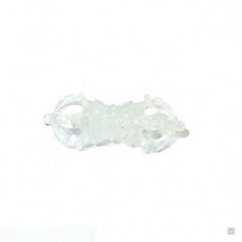 Dorje en cristal de roche (L10cm)