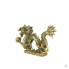 Dragon impérial sur socle nuage en cuivre (L13cm)