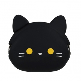 Porte-monnaie mimi POCHi Friends KURO クロ le chat noir en silicone