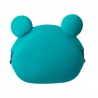 Porte-monnaie POCHi OURS en silicone bleu turquoise