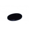 Socle porcelaine ovale noire 6*5cm