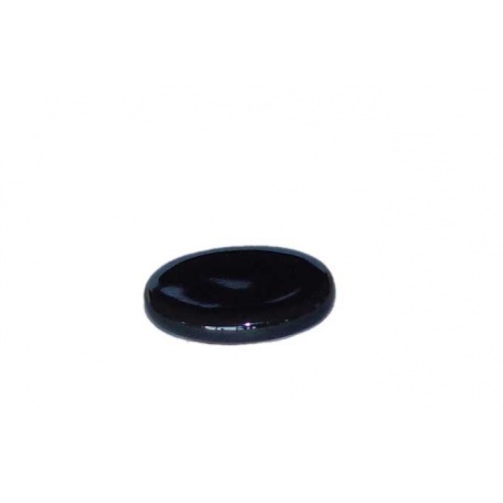 Socle porcelaine ovale noire 3.8*3cm