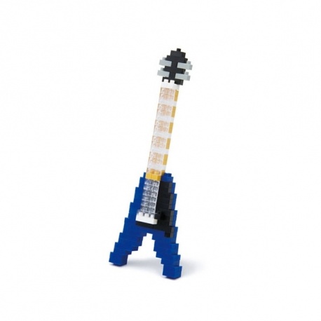 nanoblock mini GUiTARE ELECTRiQUE BLEUE