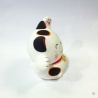 Maneki neko EN FORME en argile blanche 10cm