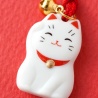 Strap MANEKi NEKO en céramique blanche