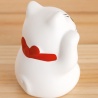 Maneki Neko BLANC en argile (h5.5cm)