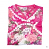 Ensemble enfant iMPRiMé FLEURS fushia