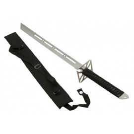 Ninjato gris ajouré avec étui 69cm